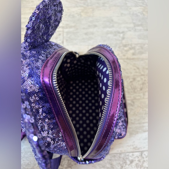 Disney Parks Loungefly Purple Potion Sequined Mini Backpack RARE - Picture 15 of 17